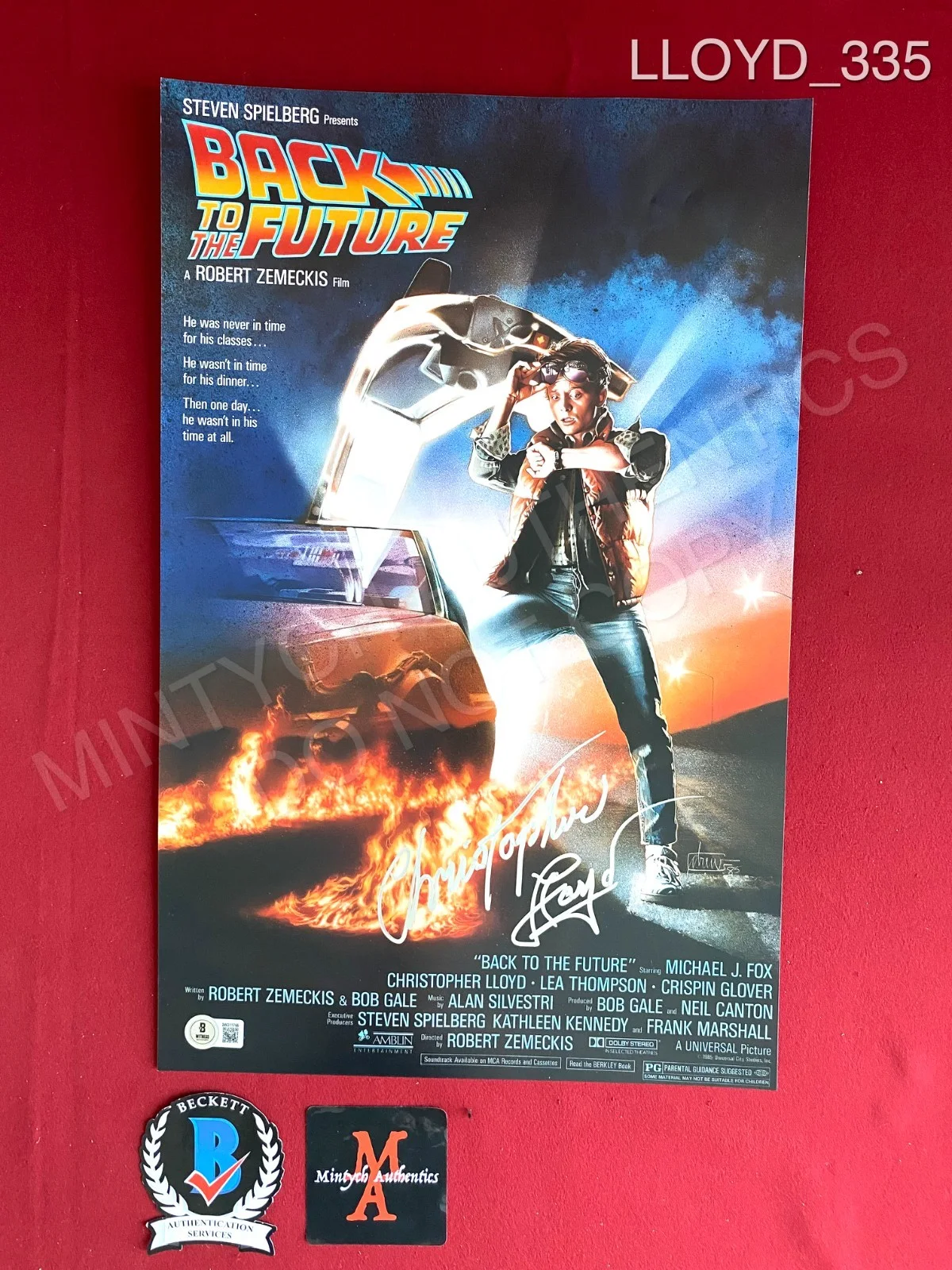 Christopher Lloyd — Christopher Lloyd Back to the Future autographed signed 11x17 photo Beckett COA