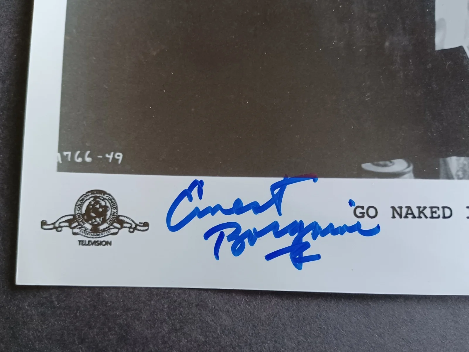 Ernest Borgnine (d. 2012) Signed 8x10 Photo - Go Naked in the World, image 2