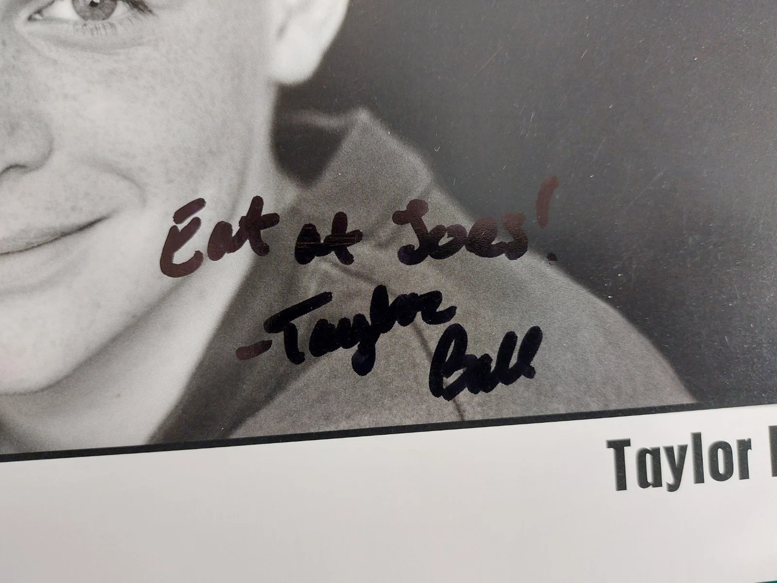 TAYLOR BALL actor singer signed photo Still Standing "Eat at Joes", image 2