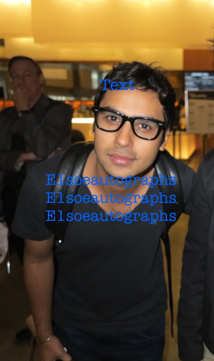Kunal Nayyar — Kunal Nayyar signed 8X10 photo In Person Proof - The Big Bang Theory, Raj, изображение 2