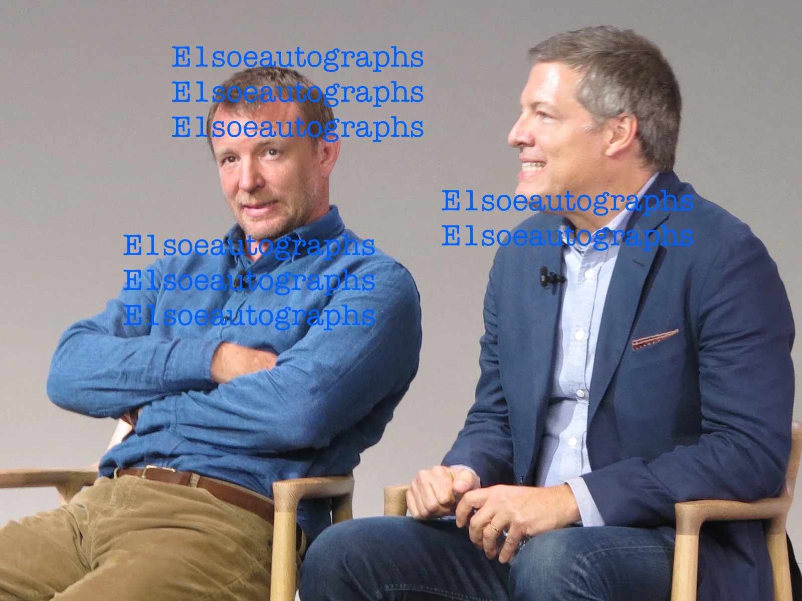guy ritchie — Guy Ritchie & Lionel Wilgram signed Man From UNCLE 8x10 Photo in person. Proof, image 2