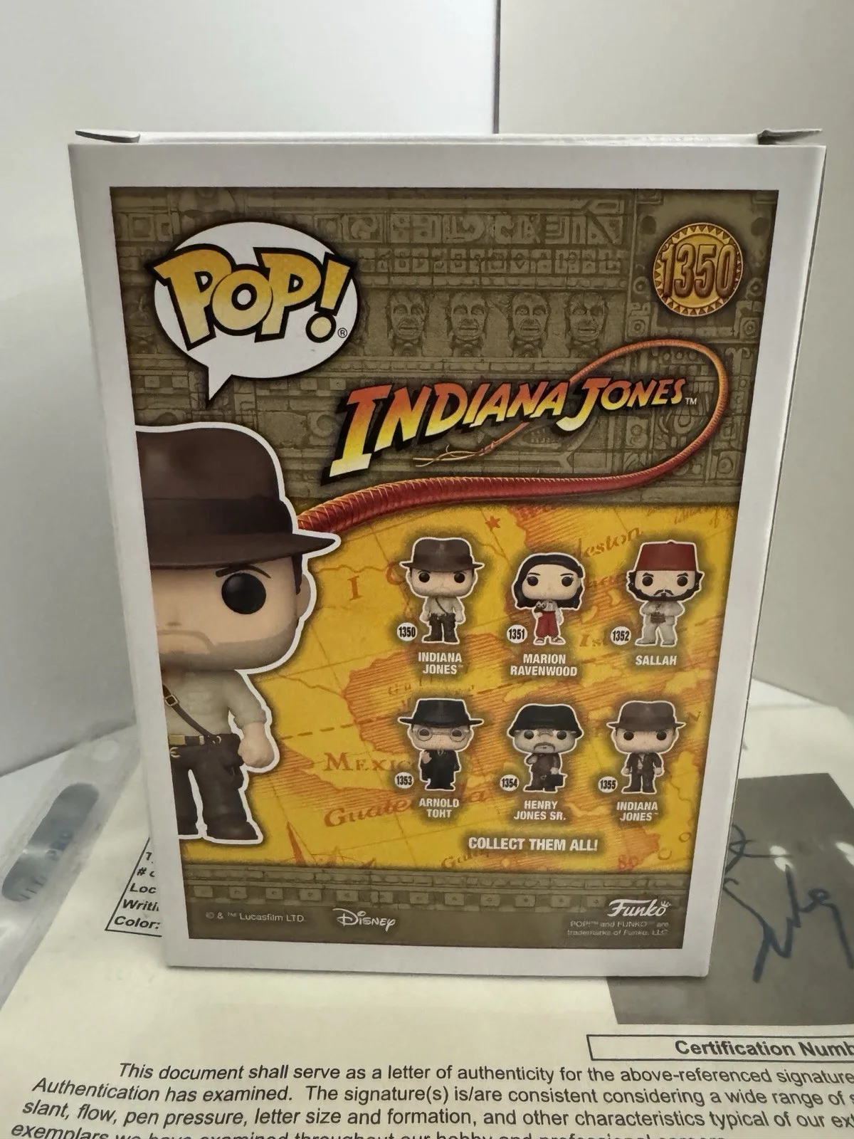 STEVEN SPIELBERG — STEVEN SPIELBERG SIGNED AUTOGRAPH FUNKO POP 1350 INDIANA JONES JSA LOA, изображение 4