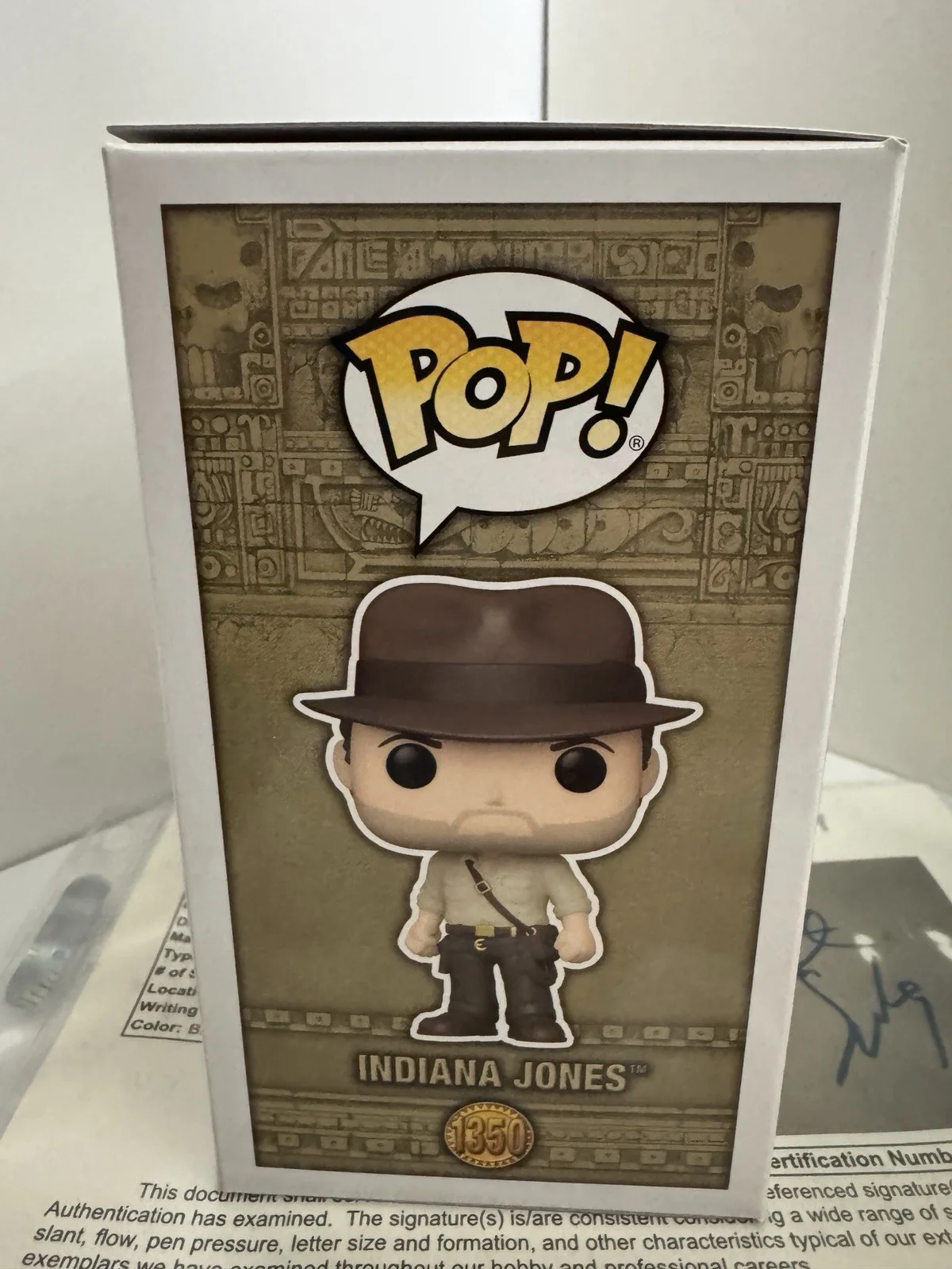 STEVEN SPIELBERG — STEVEN SPIELBERG SIGNED AUTOGRAPH FUNKO POP 1350 INDIANA JONES JSA LOA, изображение 5