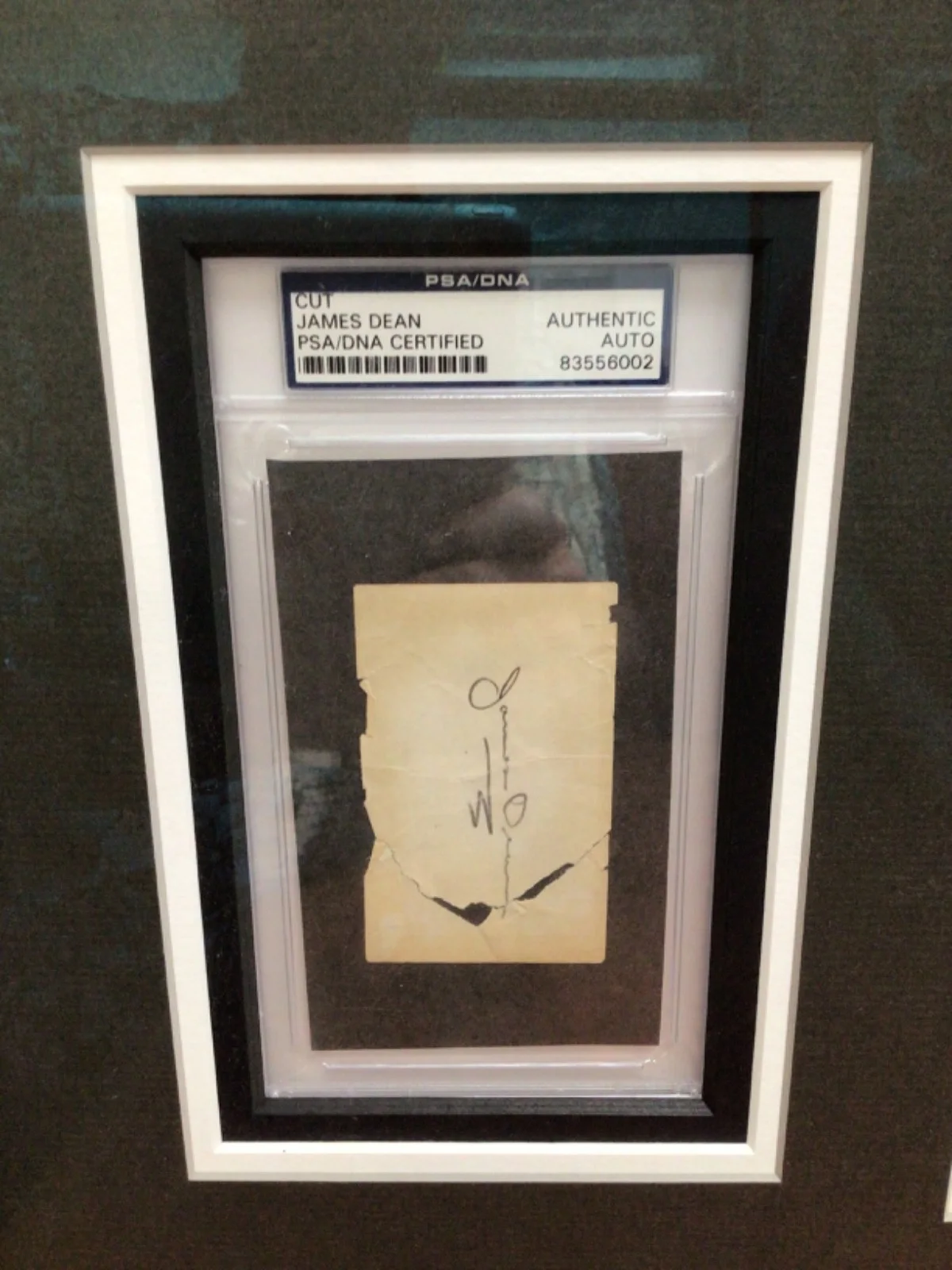 James Dean — James Dean Signed Cut PSA/DNA framed with picture, image 3
