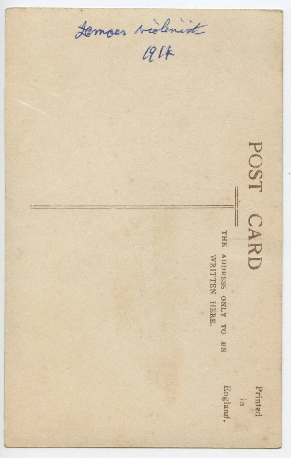 Szigeti, Joseph. (1892–1973): Early Signed Postcard Photograph VIOLINIST, изображение 2