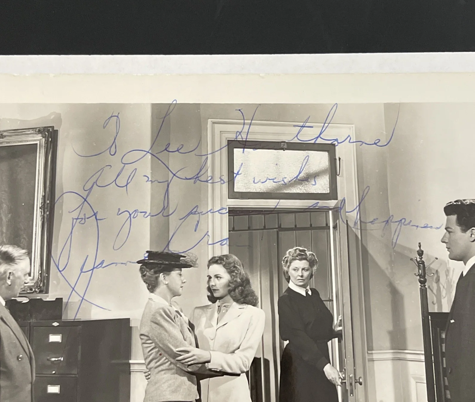 JEANNE CRAIN Leave Her To Heaven: Hand Signed Celebrity Photo 8 x 10” / KSK, изображение 2