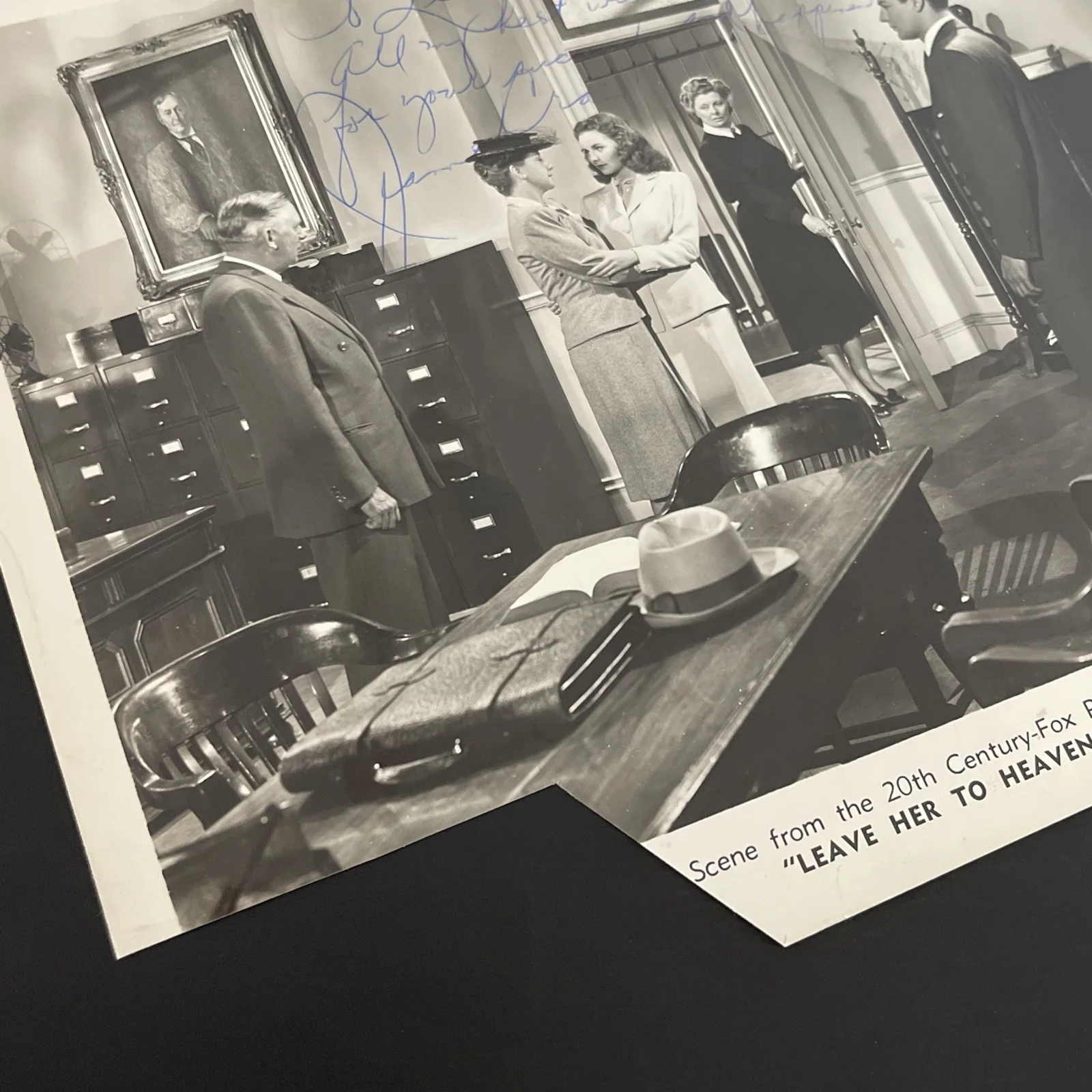 JEANNE CRAIN Leave Her To Heaven: Hand Signed Celebrity Photo 8 x 10” / KSK, изображение 5