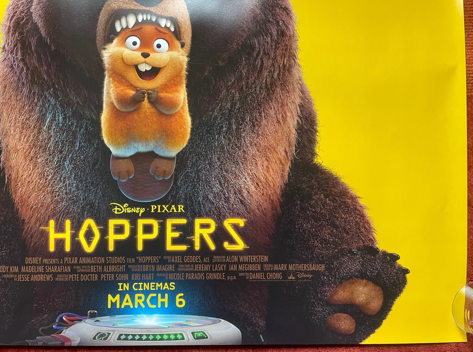HOPPERS (2026) Original UK Advance Quad Pixar Movie Poster, изображение 5