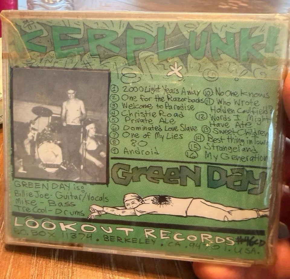 Green Day Kerplunk! CD Signed Autographed Case Punk Rock Lookout Records, image 2