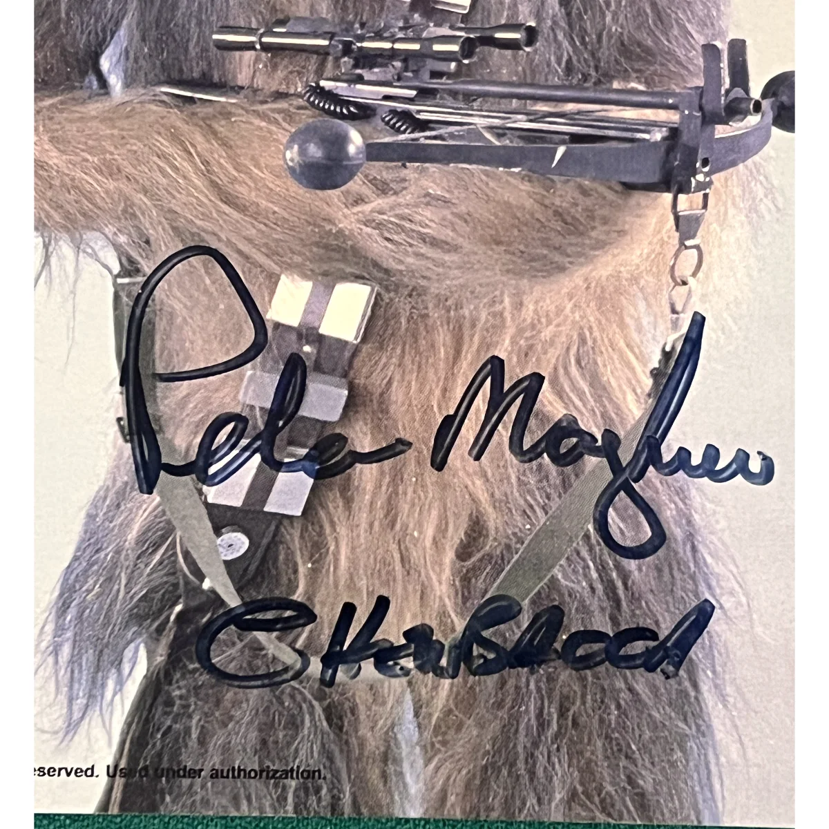 Peter Mayhew — Official Lucasfilm Star Wars Peter Mayhew Chewbacca Signed 8x10 Photo Autograph, изображение 3