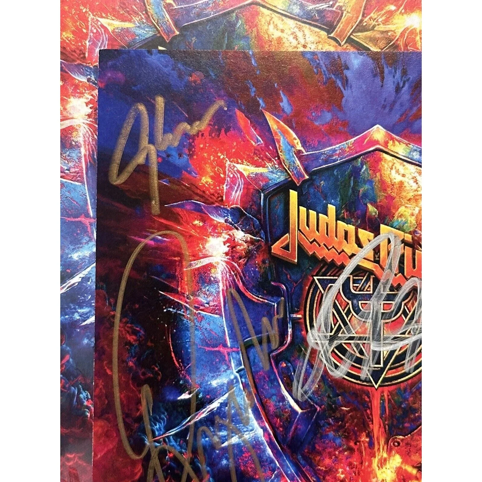 Judas Priest Invincible Shield SIGNED CD Art Card COA ACOA AUTOGRAPHED NEW #2, image 4