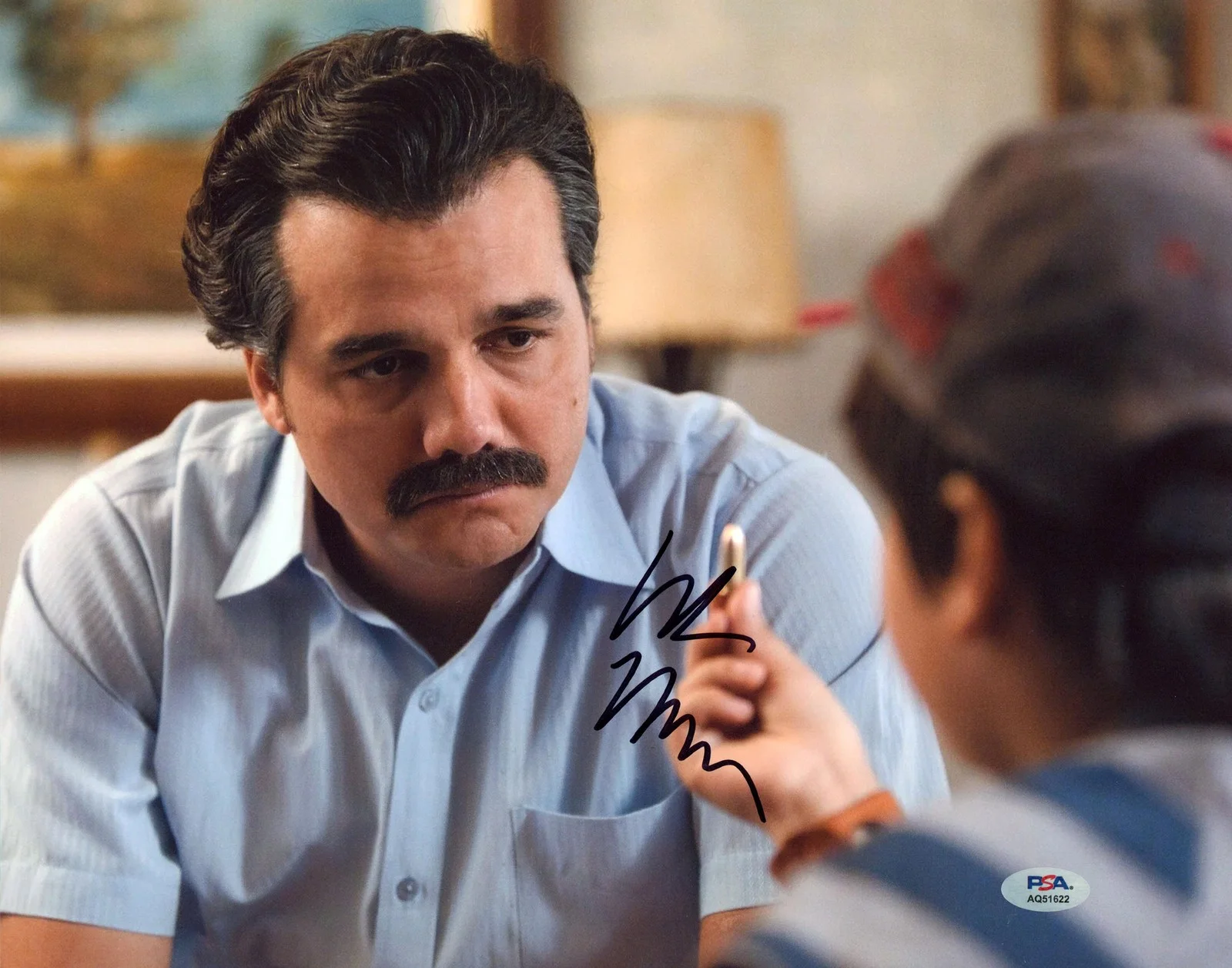 Wagner Moura — Wagner Moura NARCOS Authentic Signed 11x14 Horizontal Photo PSA/DNA #AQ51622