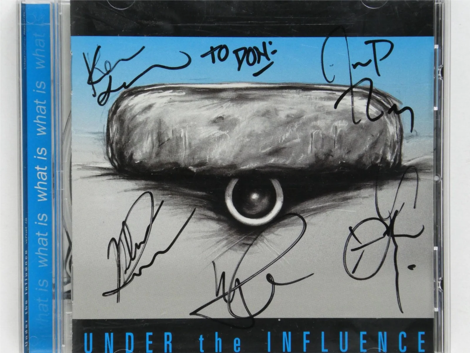 Under The Influence Signed What Is CD Cover Autographed Personalized To Don, image 2