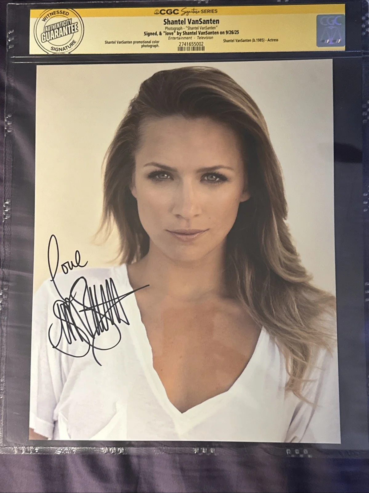 Shantel VanSanten CGC SS Signed Auto Autographed Photo Nice!, изображение 4