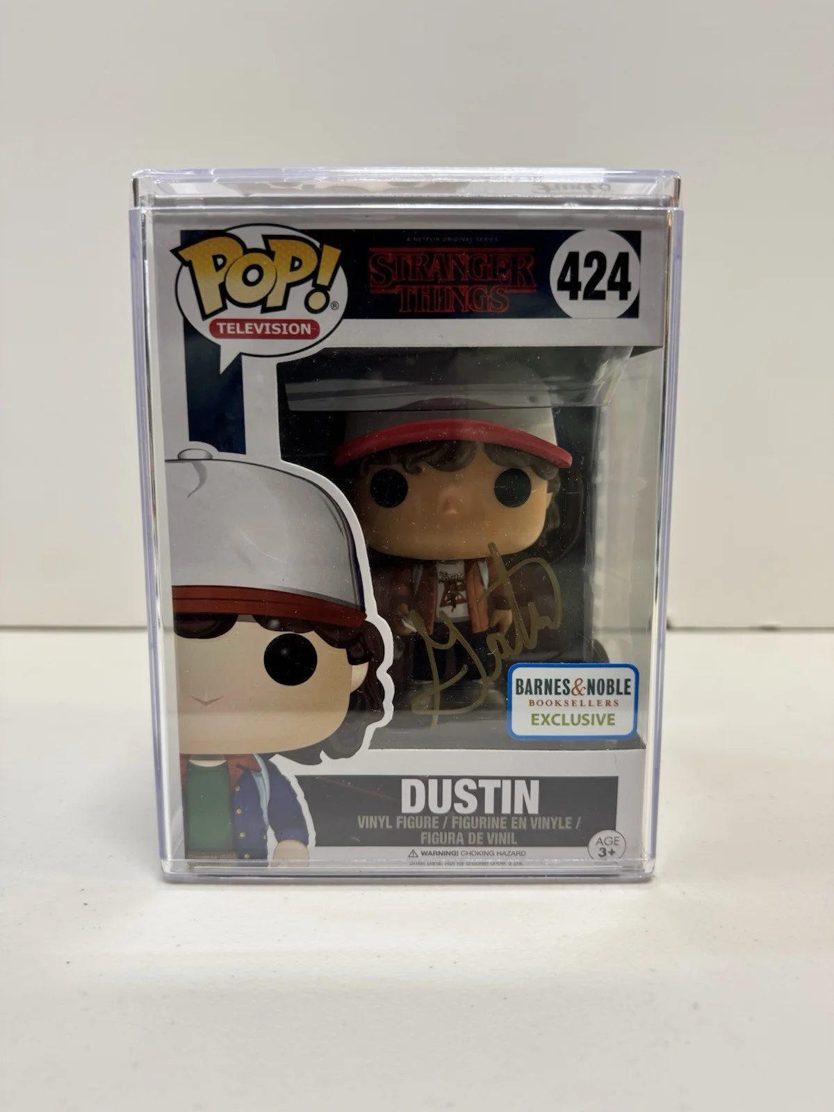 Gaten Matarazzo — Funko Pop Stranger Things Dustin 424 Signed Gaten Matarazzo Barnes & Noble JSA