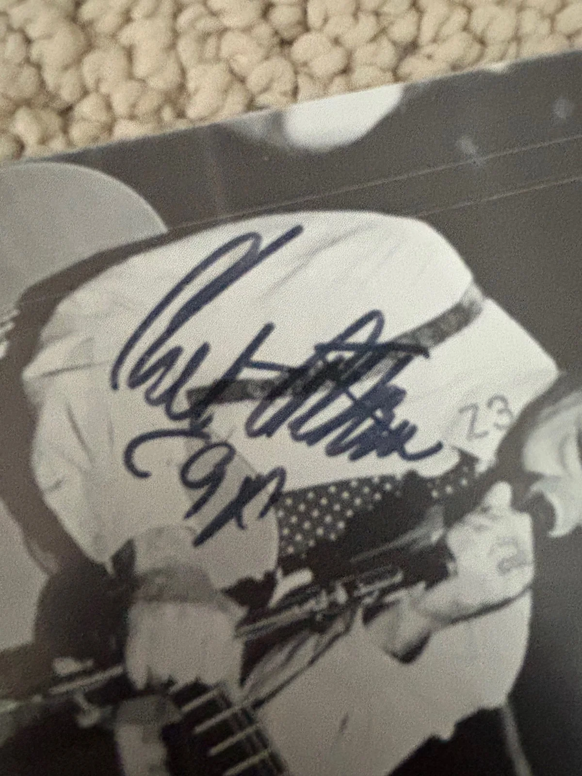 Chet Atkins – Signed (4” x 5 ½”) black and white Autographed Postcard, image 2