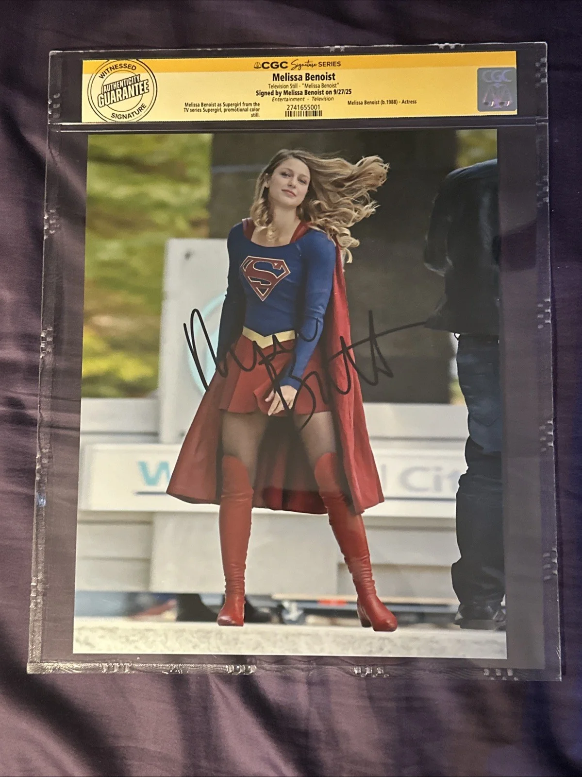 Melissa Benoist — Melissa Benoist Supergirl CGC SS Signed Auto Autographed Picture Wow! 🤩