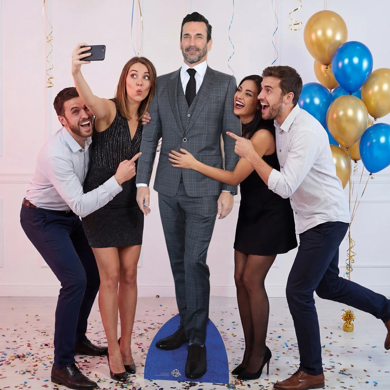 Jon Hamm Lifesize Cardboard Cutout with Free Mini Celebrity Standee / Standup, изображение 2