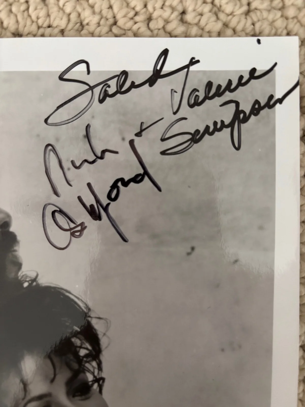 Ashford & Simpson – Signed (8” x 10”) black and white Autographed Photo, изображение 2