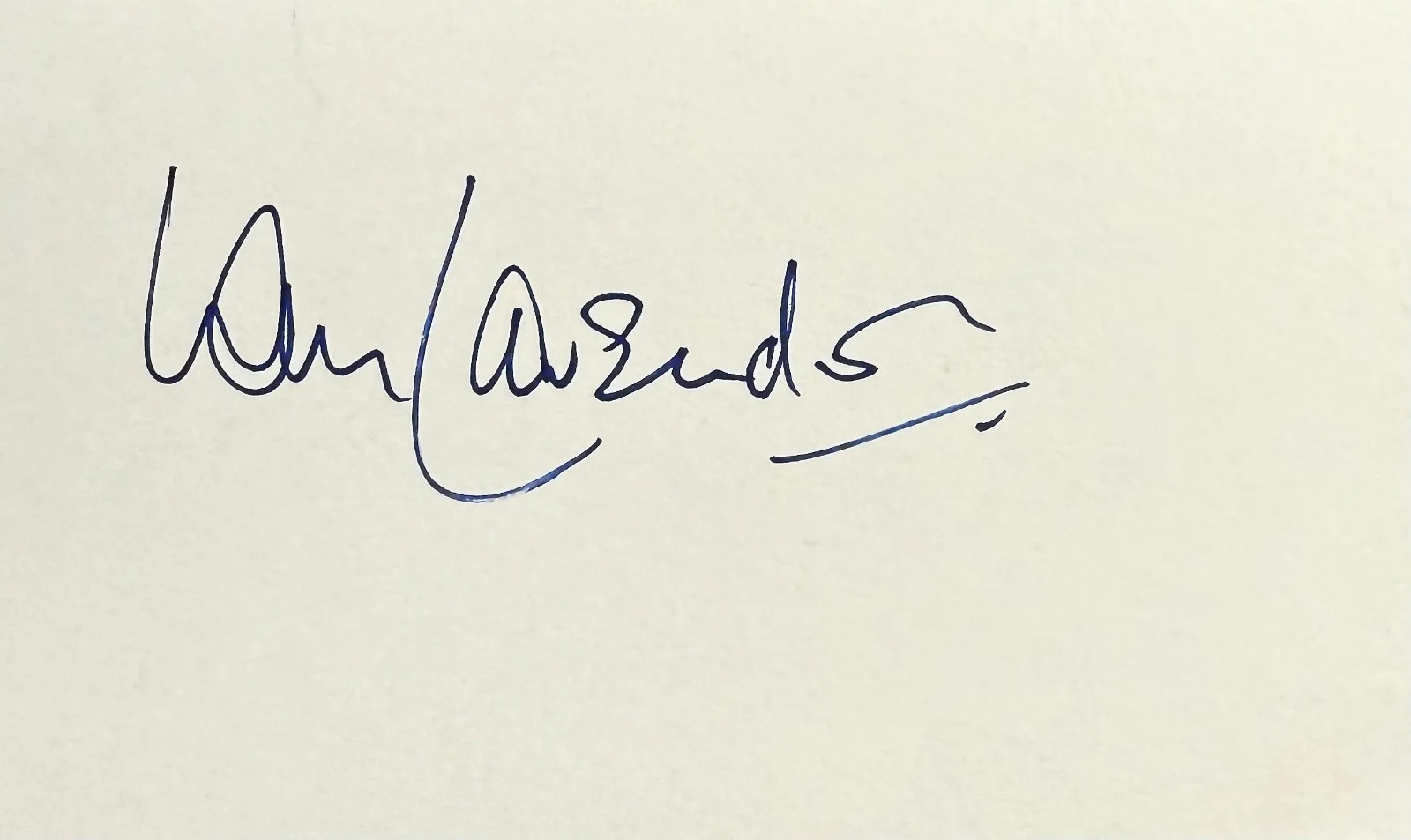 Ian Lavender — IAN LAVENDER Signed Autographed 3"x 5" INDEX CARD Dad's Army Not Now, Comrade, image 3