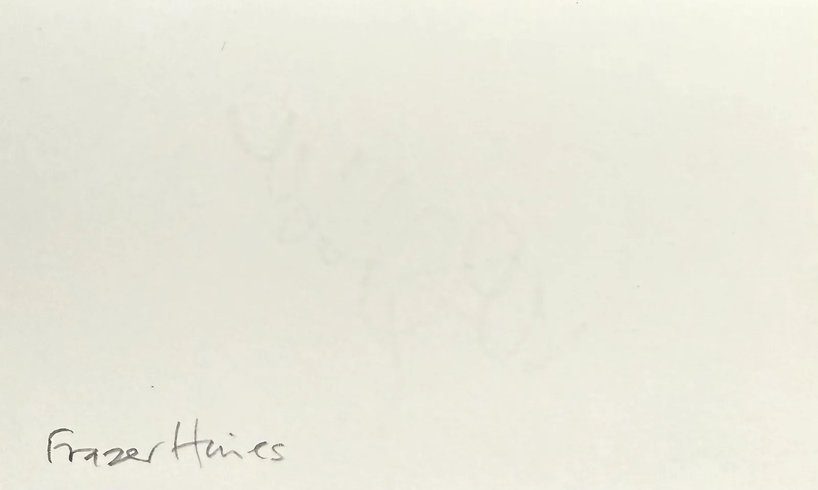 Frazer Hines — FRAZER HINES Autograph Signed 3" x 5" INDEX CARD A King in New York DOCTOR WHO, изображение 2