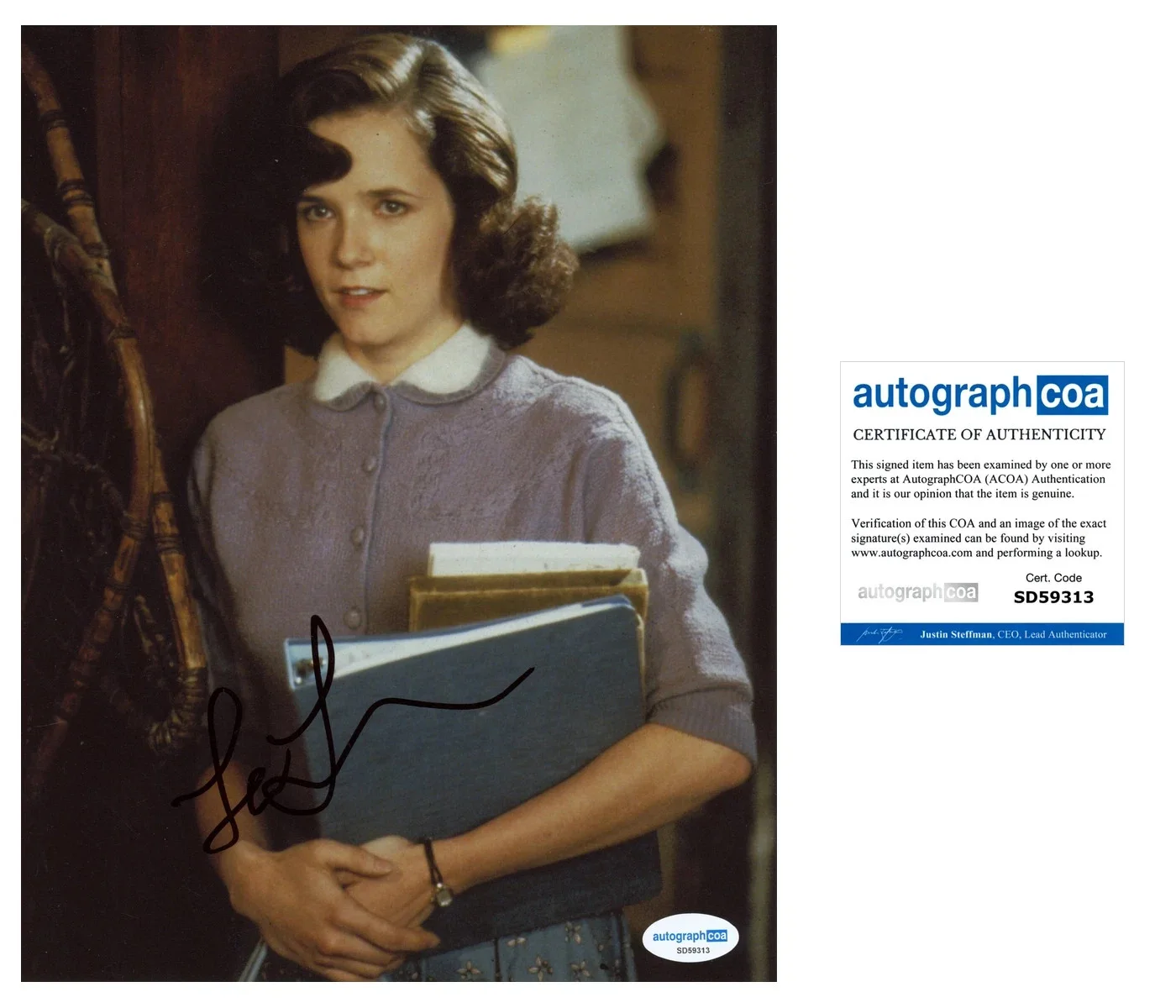 Lea Thompson — LEA THOMPSON SIGNED AUTO AUTOGRAPH 8X10 PHOTO BACK TO THE FUTURE ACOA CERTIFIED