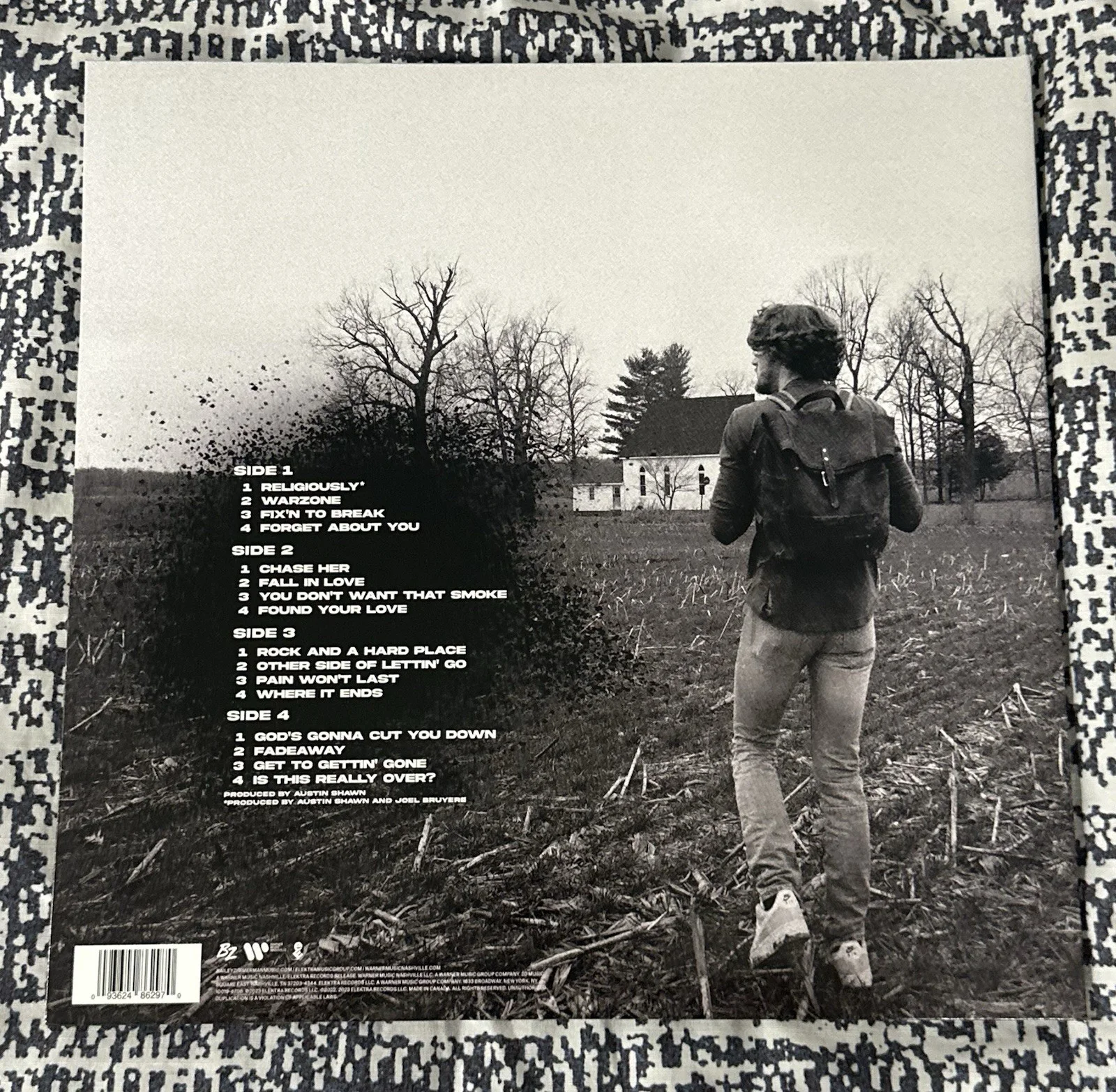 Bailey Zimmerman Signed Religiously Vinyl Album Record Autographed Auto JSA COA, изображение 3