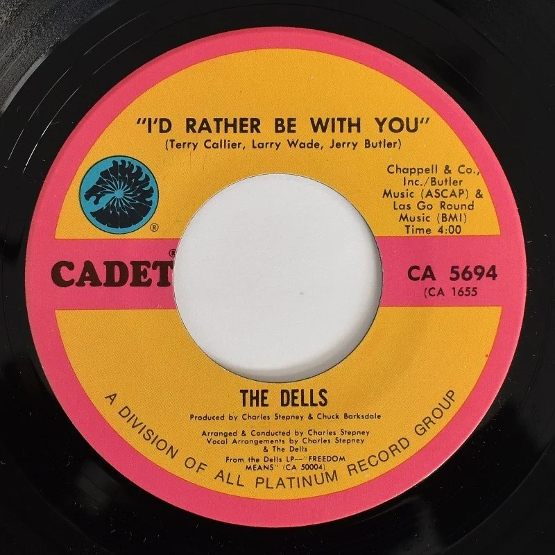 The Dells – Just As Long As We're In Love / I'd Rather Be With You (7"), image 2