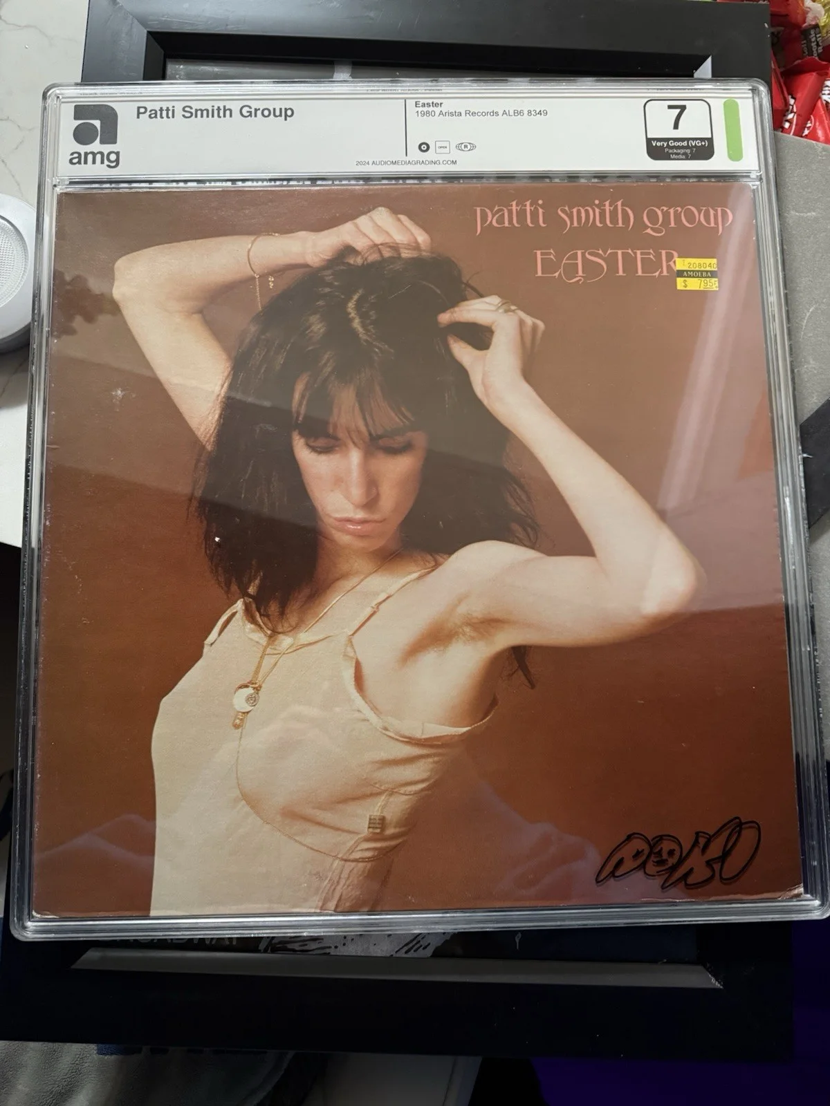 Steve Aoki Collection Signed Patti Smith Group Easter Original Vinyl Record AMG✅, image 2