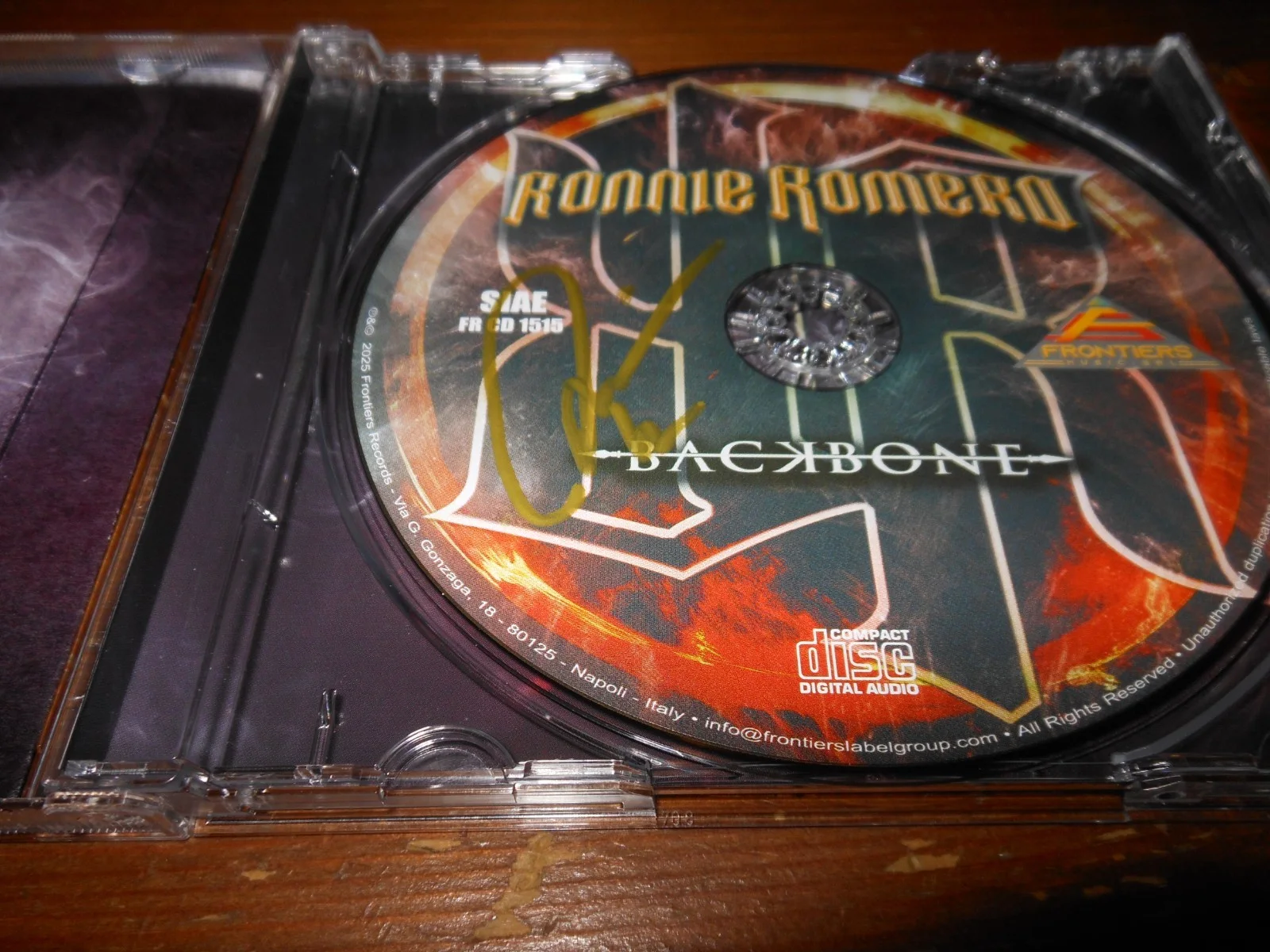 RONNIE ROMERO Autograph Signed CD, image 2