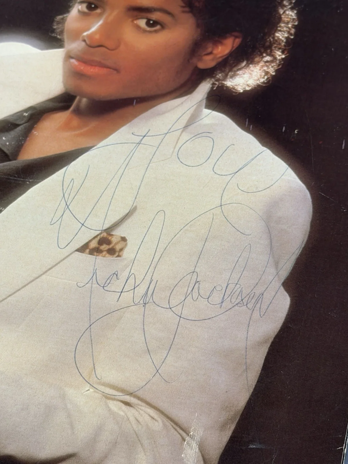 Michael Jackson Signed 100% Authentic “Thriller” Promo Autograph Album PSA COA, изображение 3