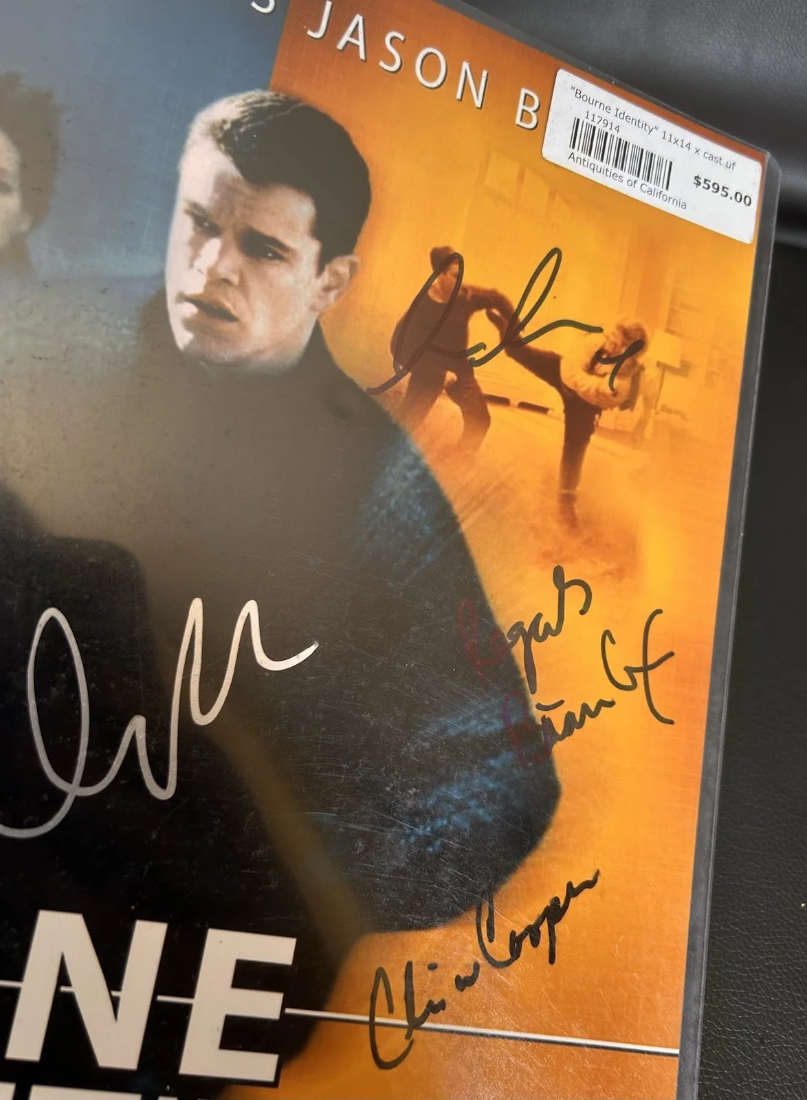The Bourne Identity Movie Autographed Cast Signed 11”x 14” Poster, изображение 3