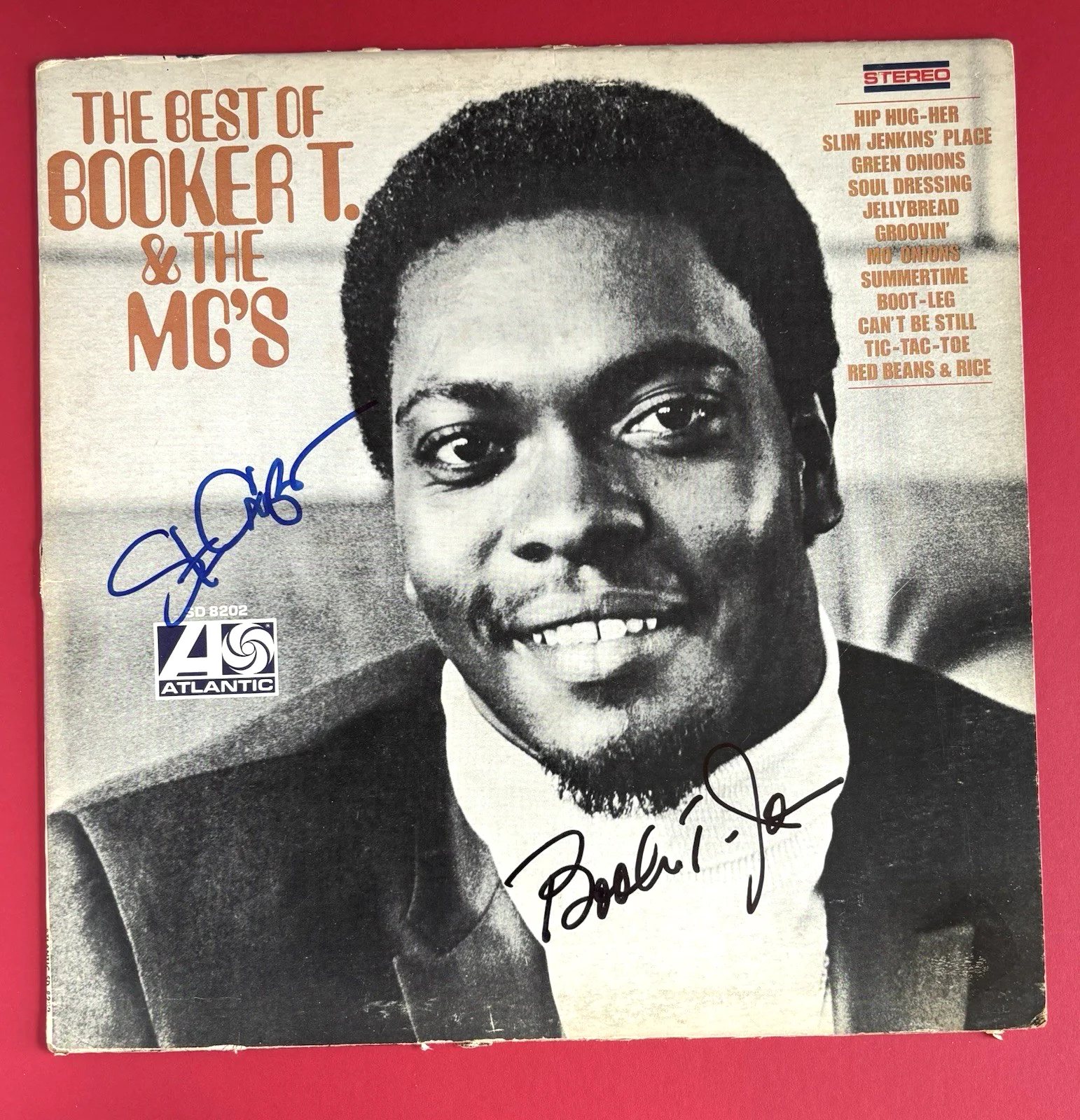 BOOKER T JONES and STEVE CROPPER Signed HITS Vinyl RECORD JSA COA Green Onions, image 2