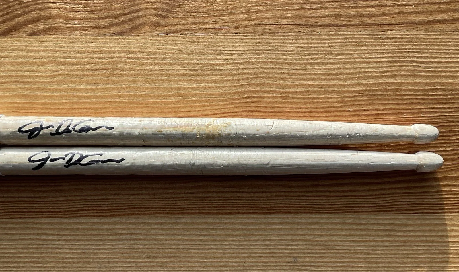BLACK STAR RIDERS Jimmy DeGrasso Signed Drumsticks 2014 All Hell Breaks Loose, изображение 3