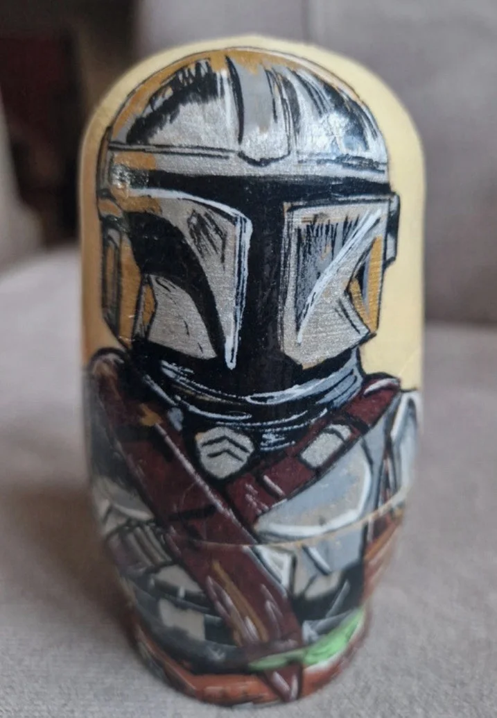 Star Wars The Mandalorian Russian Nesting Dolls Film Movie Merch Ornaments, изображение 2