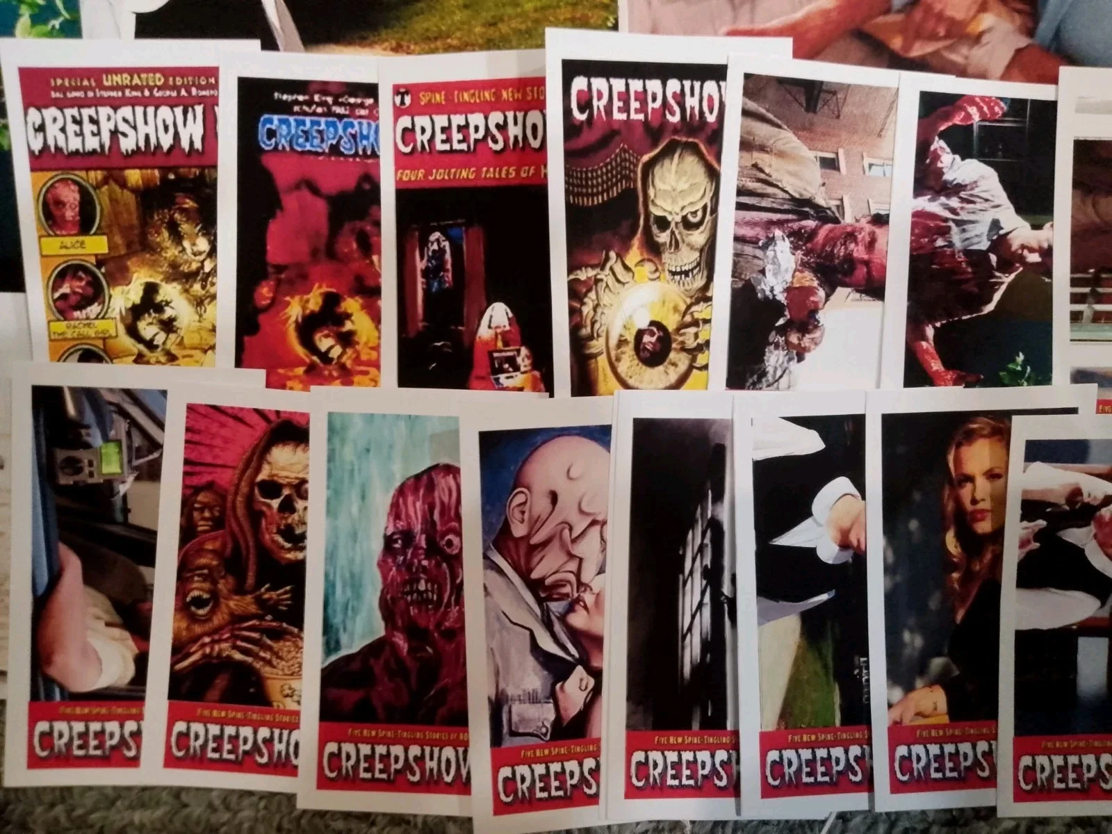Creepshow 3. 10 Lobby Cards/8 Lobbymarkers/ 34 Mini-cards & box/1 bookmark. new, изображение 2