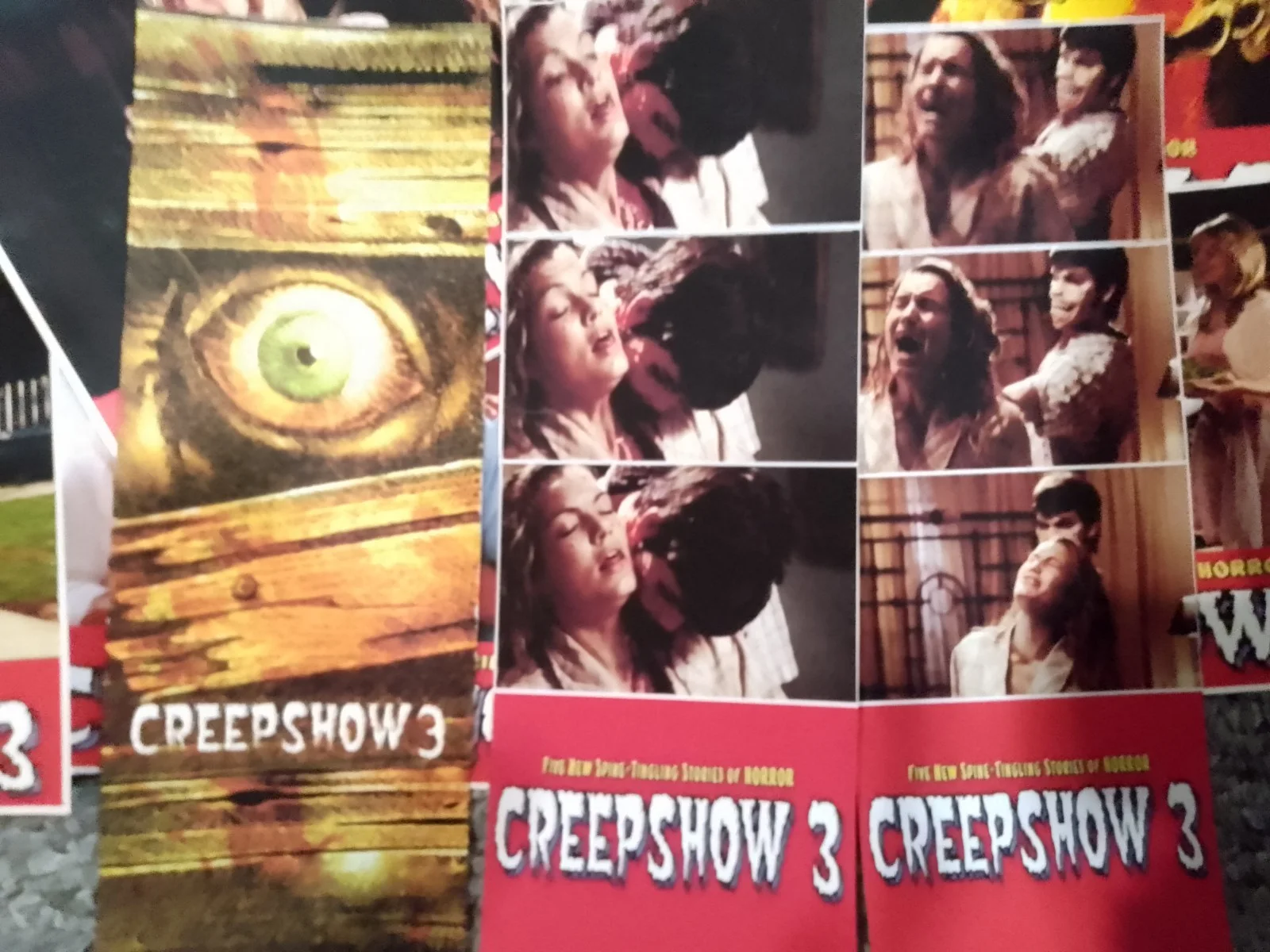 Creepshow 3. 10 Lobby Cards/8 Lobbymarkers/ 34 Mini-cards & box/1 bookmark. new, изображение 4