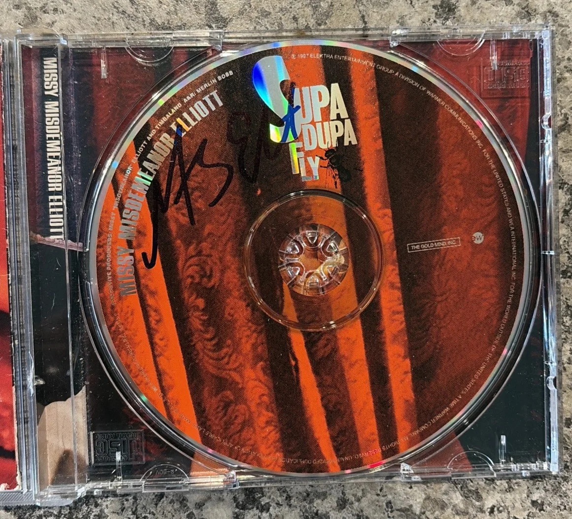 Supa Dupa Fly by Missy Elliott (CD, 1997) Autographed Hand Signed CD 2 Autos 🔥, изображение 5