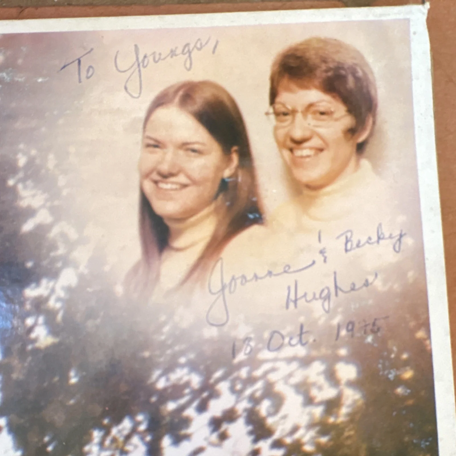 Joanne & Becky Hughes Song for Michael Vinyl LP Gama Records Autographed 1975, изображение 2