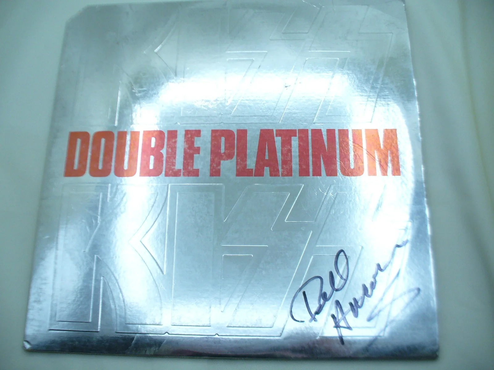 KISS MANAGER Bill Aucoin - Signed Autograph Double Platinum Record Album, image 3
