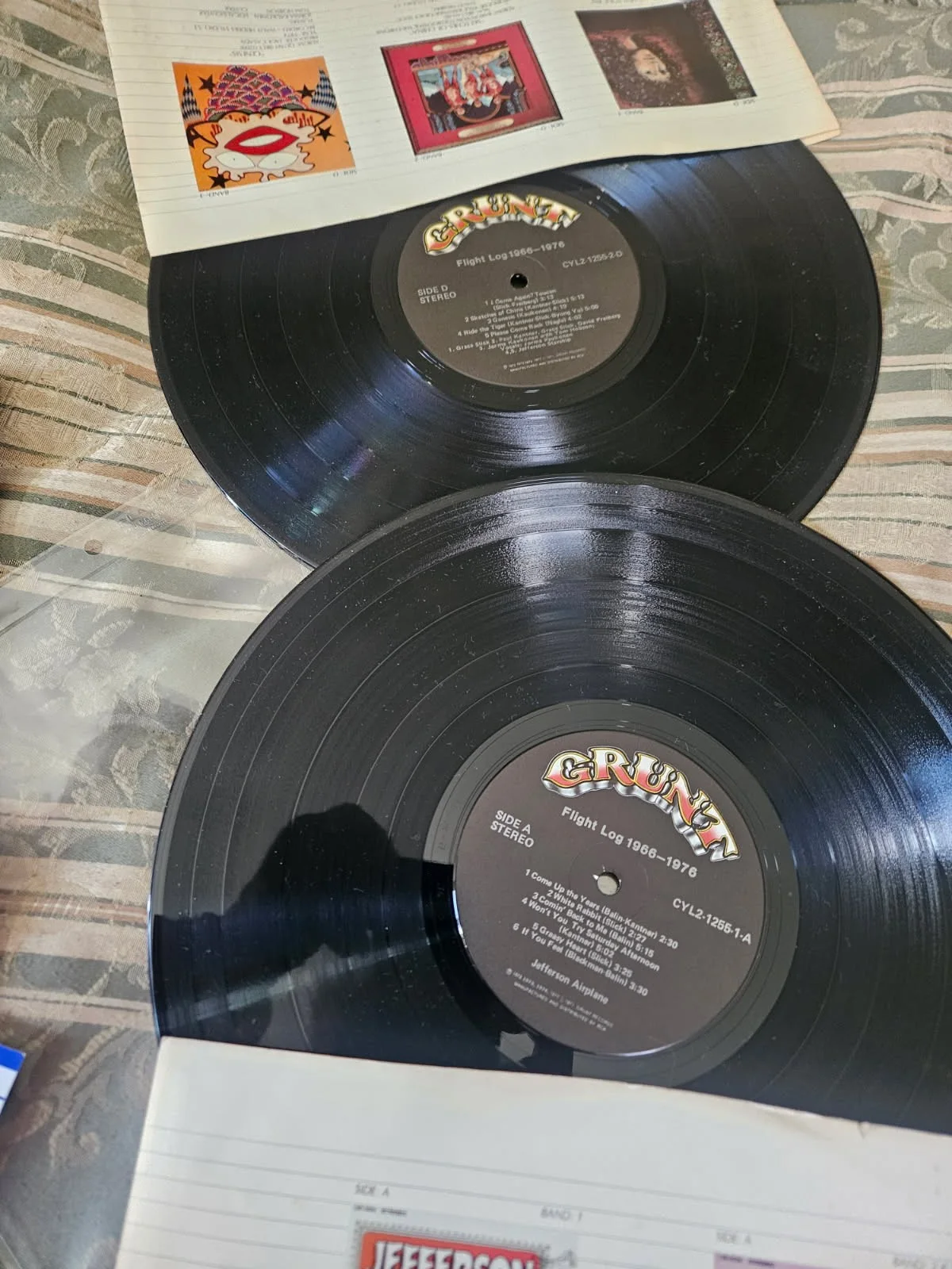 Grace Slick Jefferson Airplane LP Album Flight Log PSA DNA Cert, изображение 4