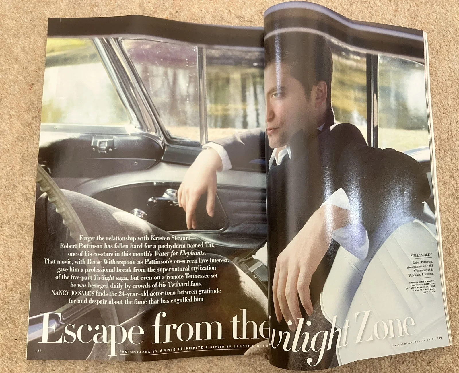 Vanity Fair magazine - Twilight Saga Robert Pattinson covers - Issue 599 + 608, изображение 3