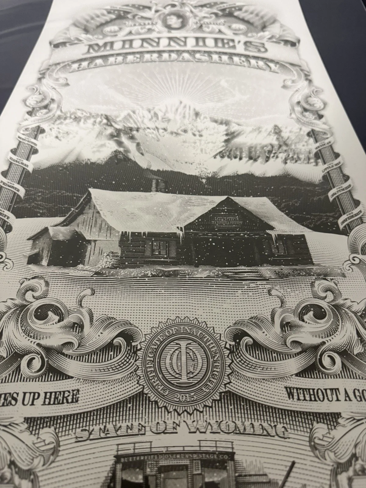Quentin Tarantino Hateful Eight Minnie’s Haberdashery Signed Numbered Poster, image 4