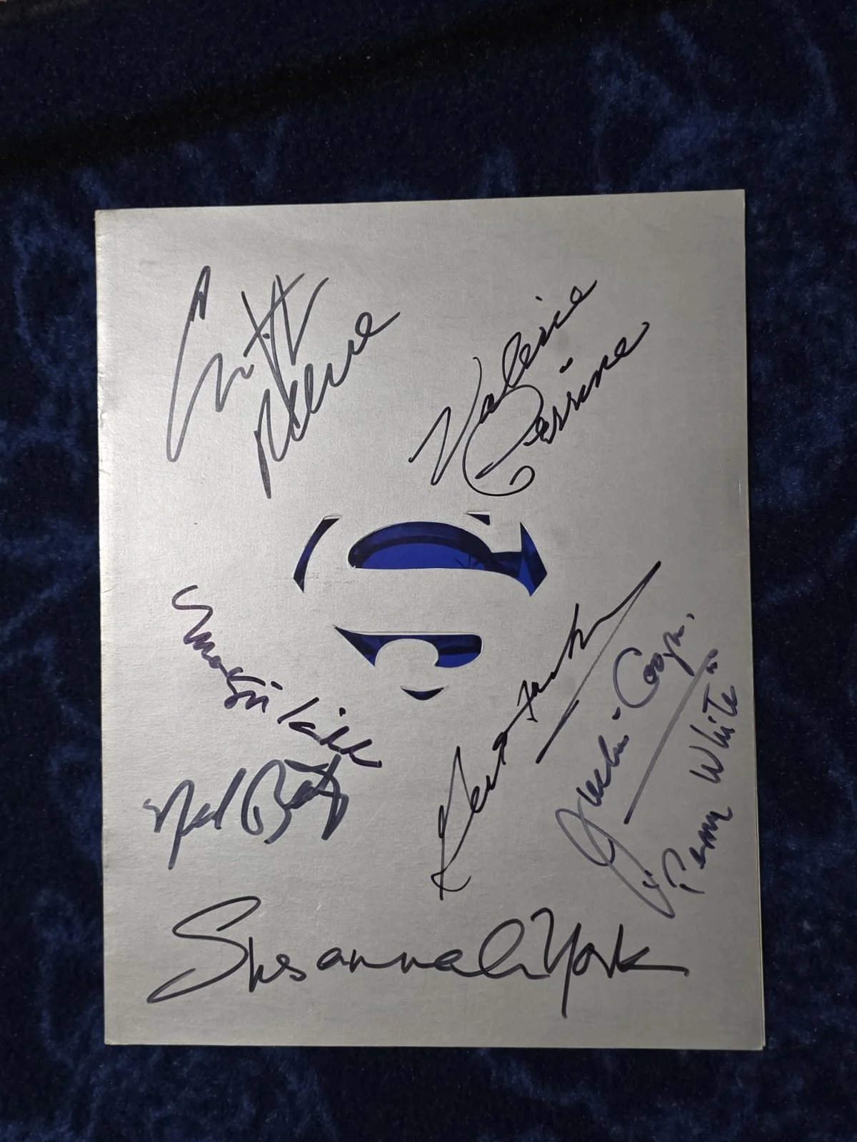 Christopher Reeve Superman Cast Signed 1978 Premiere Program Hackman Kidder JSA, image 2