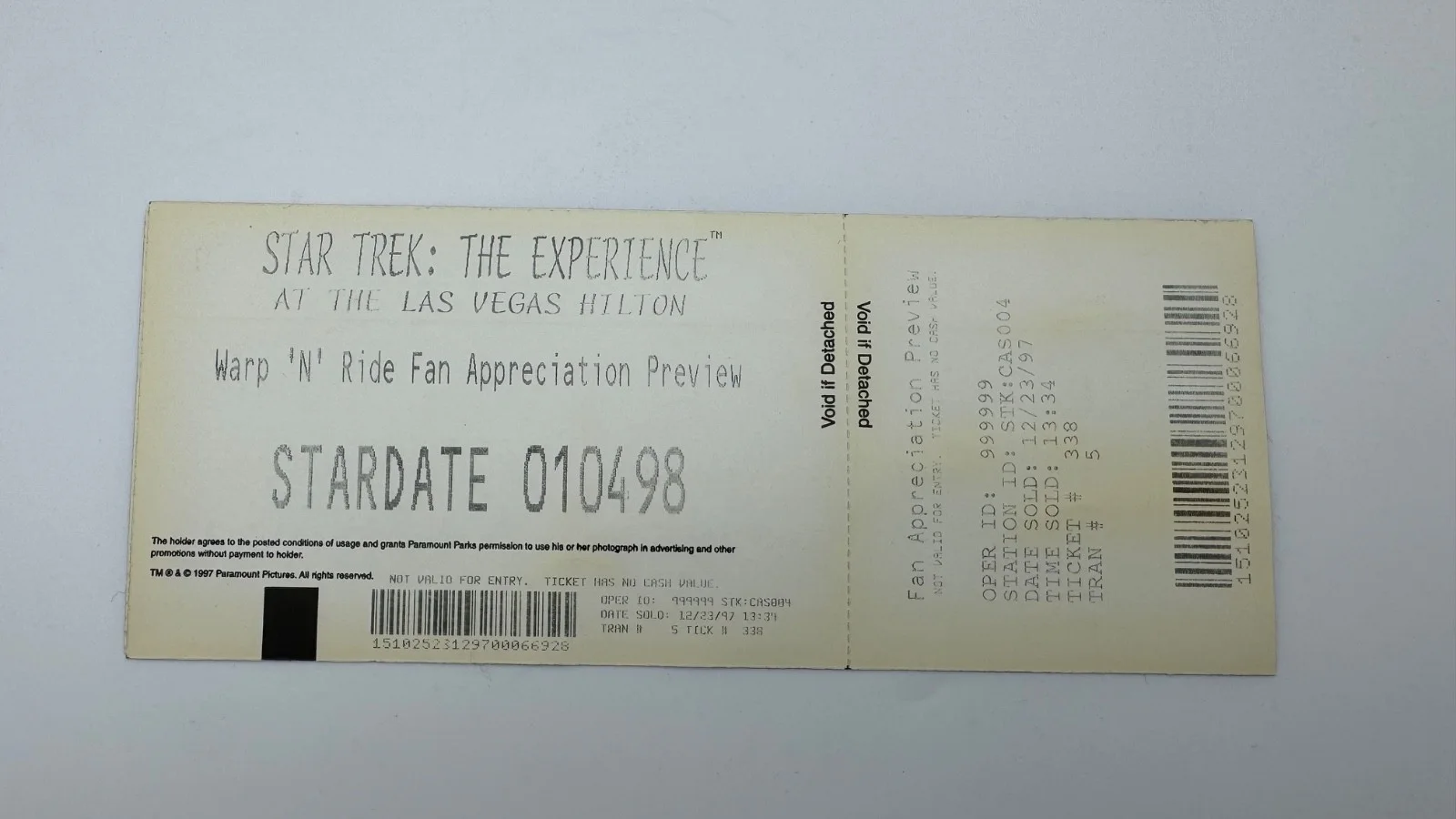 Levar Burton, Jonathan Frakes — Star Trek Experience Dual Signed by LeVar Burton & Frakes Coin Pamphlet LE 3500, изображение 4