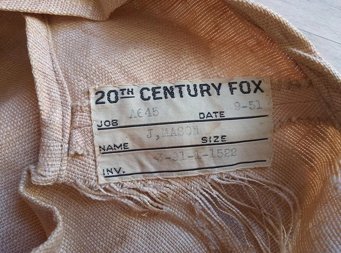 20th Century Fox Wardrobe Waistcoat Worn by James Mason – 5 Fingers Film 1952, изображение 4