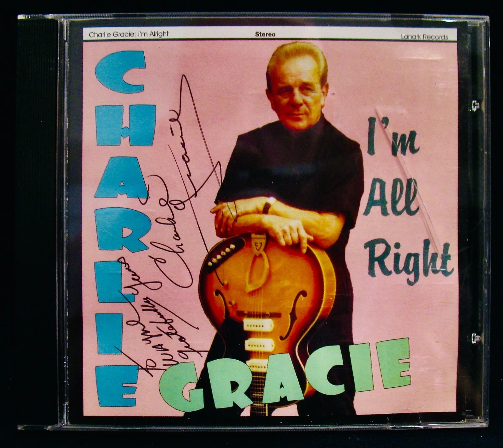 CHARLIE GRACIE~Autographed I'M ALL RIGHT~Near Mint Rockabilly CD~LANARK RECORDS, изображение 4