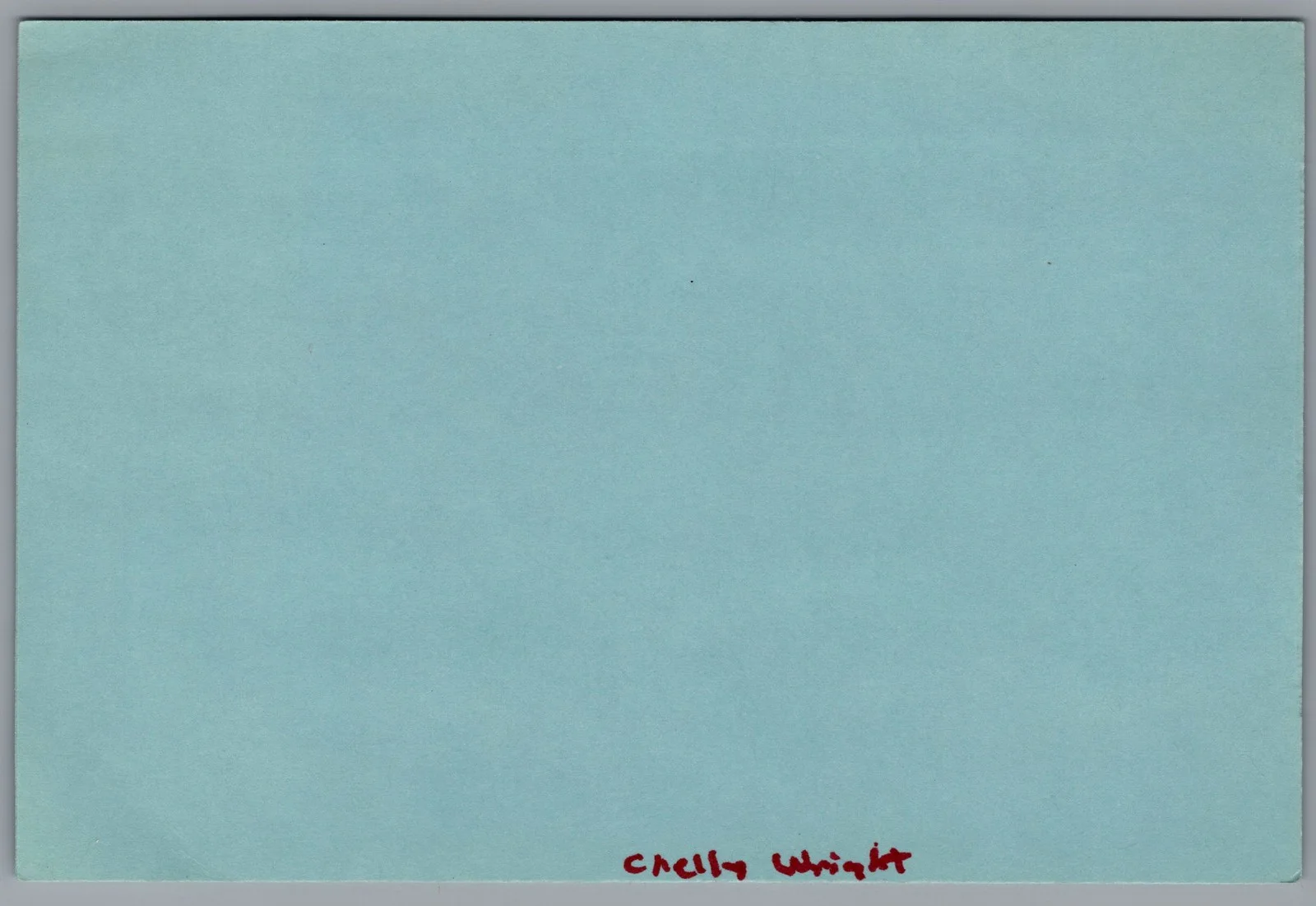 Chely Wright — Chely Wright Signed 4x6 Index Card Autographed, image 2