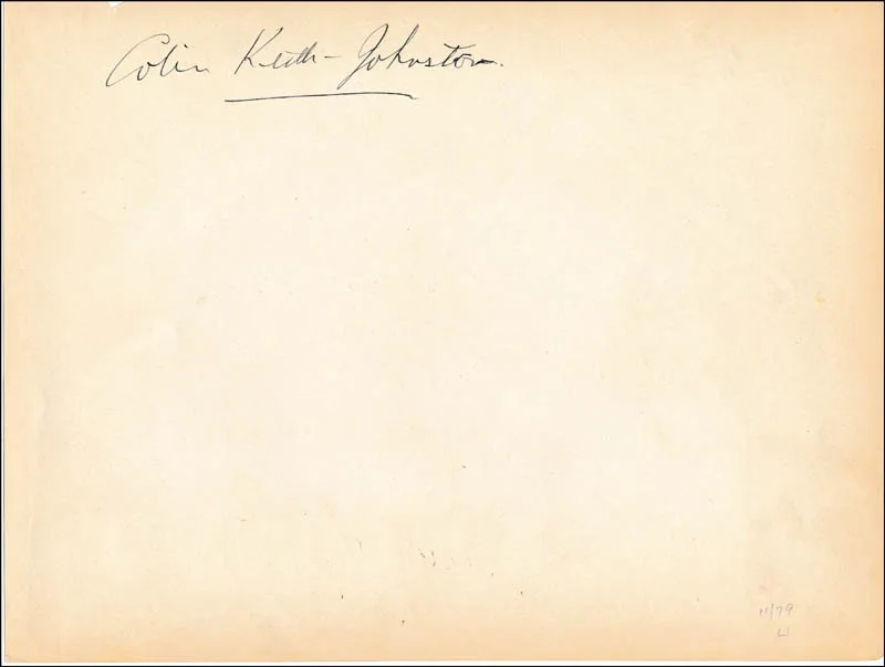 Nancy Carroll, Colin Keith-johnston — NANCY CARROLL - AUTOGRAPH NOTE SIGNED CO-SIGNED BY: COLIN KEITH-JOHNSTON, image 2