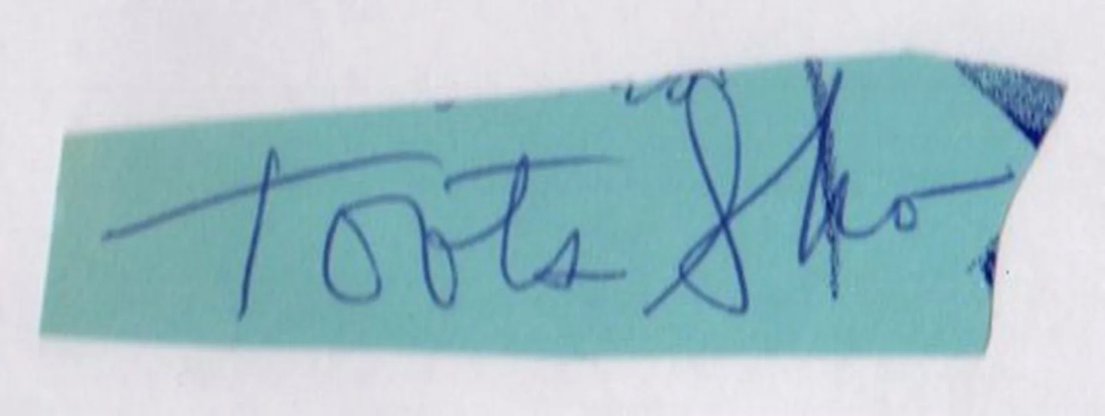 Toots Shor — BECKETT NEW YORK CITY RESTAURANT LEGEND TOOTS SHOR CUT SIGNED INDEX CARD 58732, изображение 3